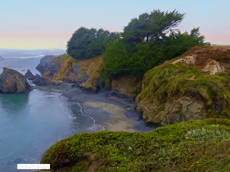 Fort Bragg Coast 94_Painting